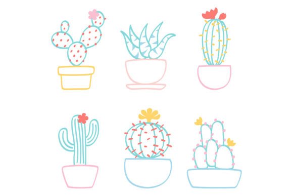 Hand Drawn Cactus in a Pot: A Designer's Review