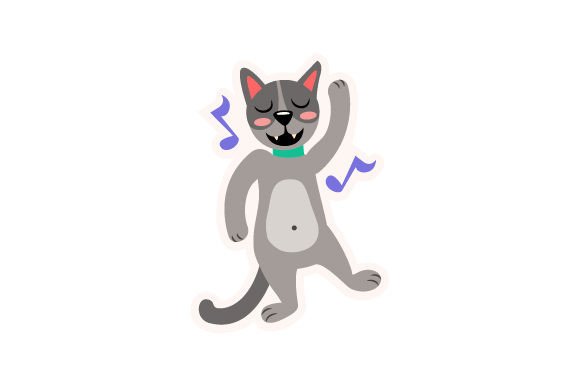 Kawaii Cat Dancing Sticker: A Designer's Review