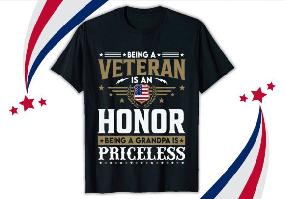 Review: Being a Veteran is T-shirt Design for Embroidery