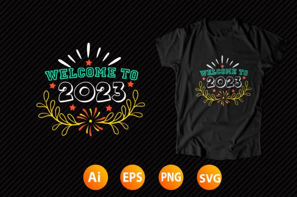 Review: Happy New Year T-shirt Design 25 for Embroidery