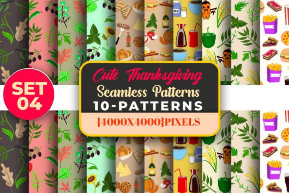 Review: Thanksgiving Pattern Digital Paper-20 for Stitchers
