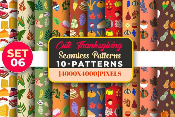 Reviewing Thanksgiving Pattern Digital Paper-22 for Stitch