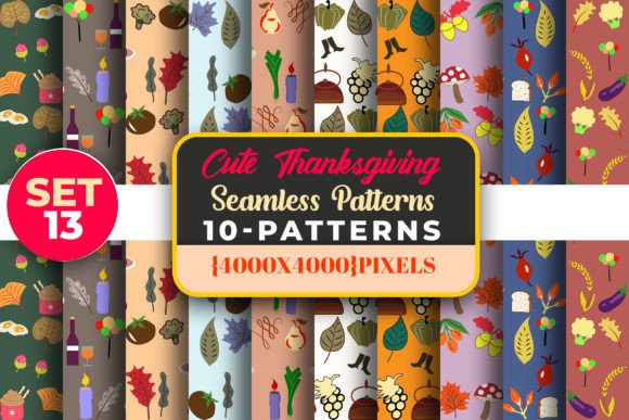 Reviewing Thanksgiving Pattern Digital Paper-29 for Stitch